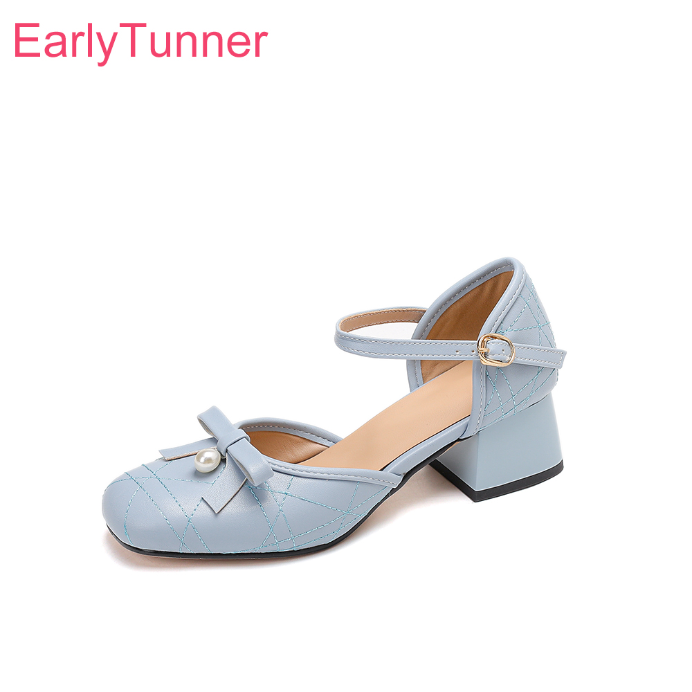 Women'S Shoes In Size 12 - 2026年夏 エレガントストラップ レディースサンダル スクエアトゥ メディアムチャンキーヒール オフィスレディーシューズ