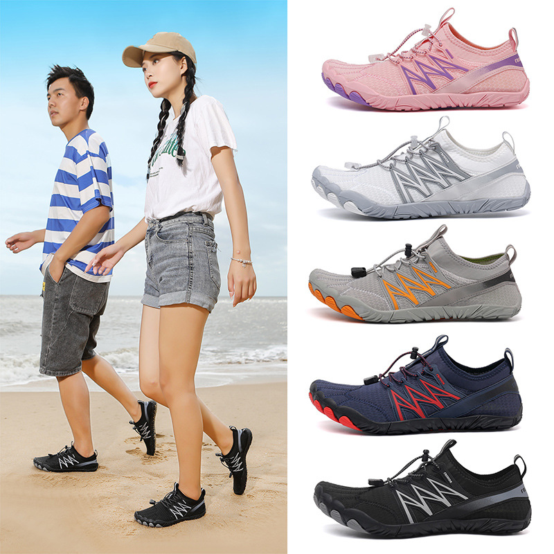 Women'S Shoes Vibram - 新しいウォーターシューズ レディースとメンズ 夏用裸足シューズ 速乾性アクアソックス ビーチ スイム