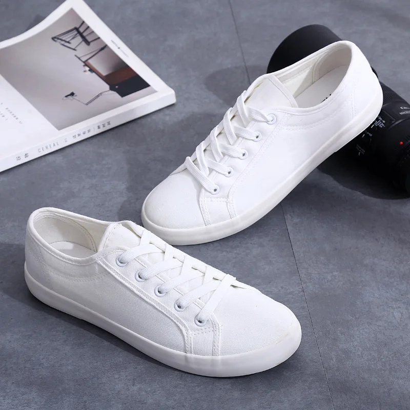 Women'S Shoes Water Resistant - 白いカップルのための夏の靴,女性のためのキャンバスの夏の靴,学生服のレース