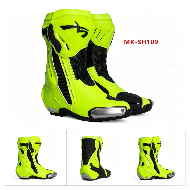 Women Shoes Mk - BENKIA MK-SHW109 オートバイトラックライディングブーツ男性と女性用オートバイシューズ Chaussure Moto Femme