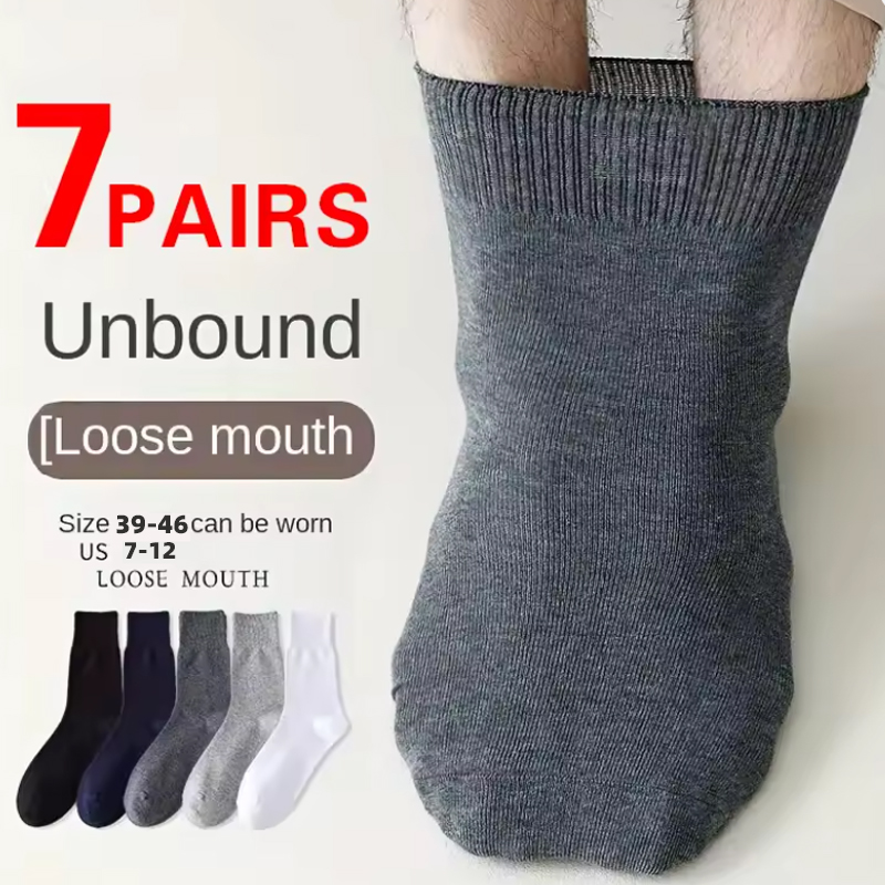Women'S Shoes For Crews - 2/5/7 ペアメンズ非締め付け糖尿病用ソックス快適で通気性のある靴、高齢者や妊娠中の男性、女性、太い足の方に適しています。