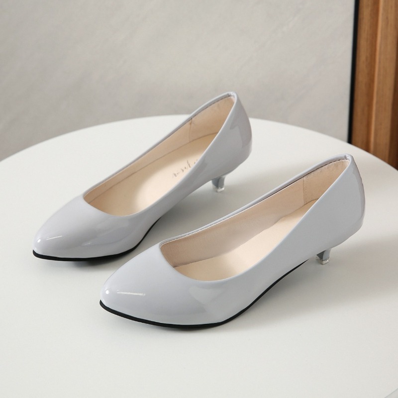 大きいサイズ35-42、柔らかい女性用ミドルヒールシングルシ - Women'S Shoes For Work のレビューと価格