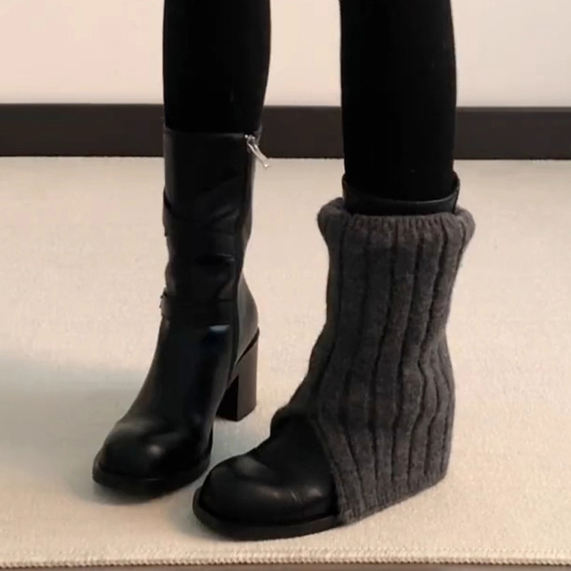 デザイナーハイヒールレディースブーツ エレガントレザーシュー - Women'S Shoes In Size 12 のレビューと価格
