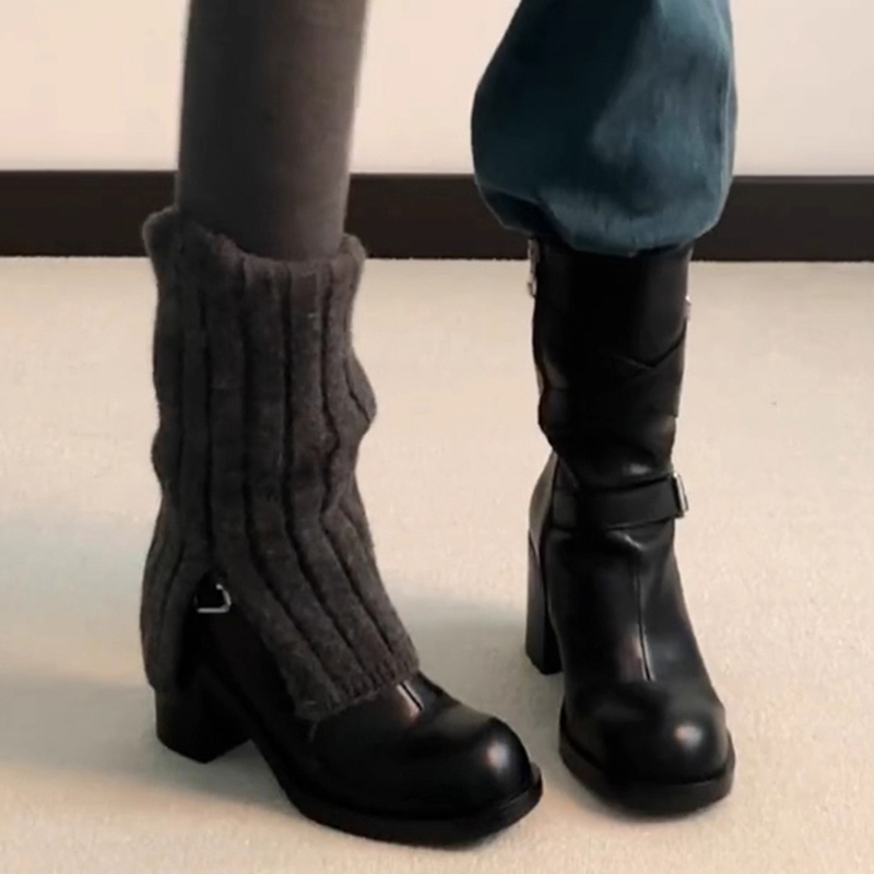 デザイナーハイヒールレディースブーツ エレガントレザーシュー - Women'S Shoes In Size 12 のレビューと価格
