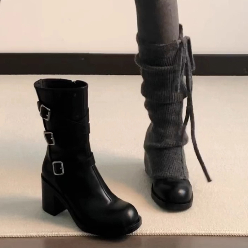 デザイナーハイヒールレディースブーツ エレガントレザーシュー - Women'S Shoes In Size 12 のレビューと価格
