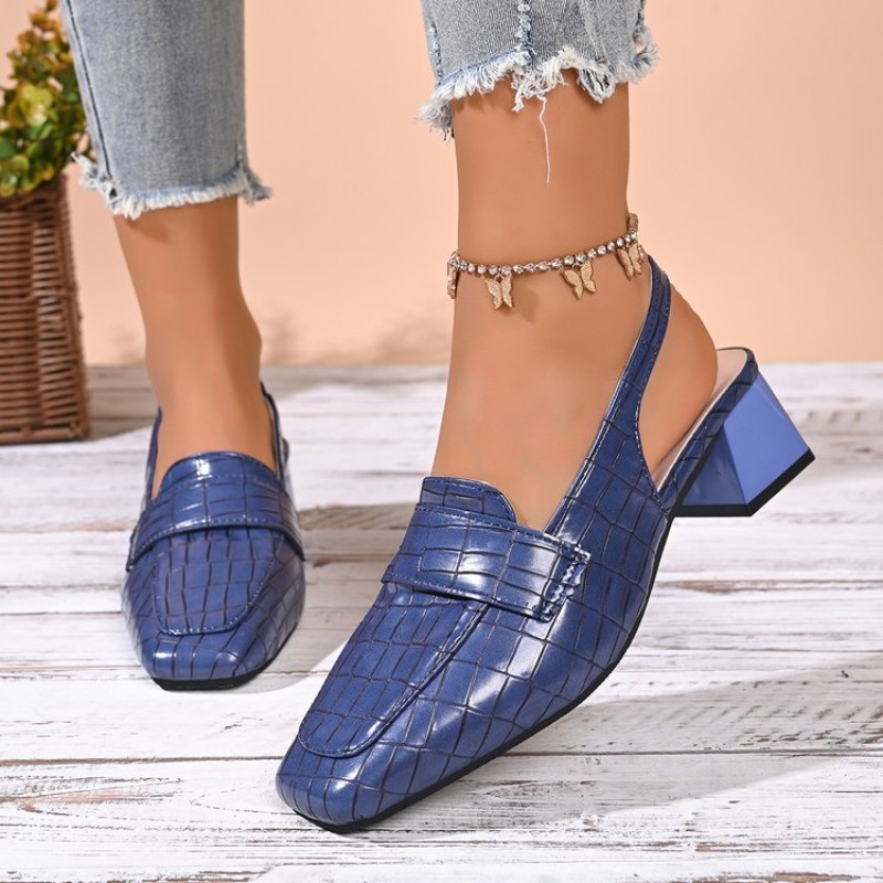チャンキーヒール スリングバック パンプス レディース ファ - Women'S Shoes For Work のレビューと価格