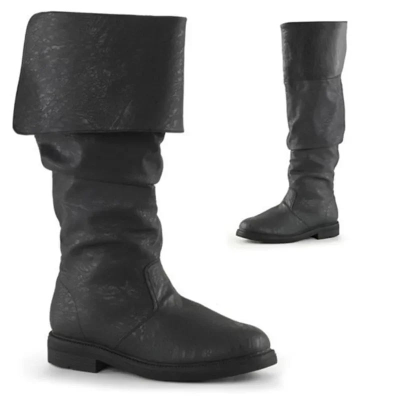 中世男性騎士王子コスプレゴシックレトロパンクレザーブーツハロ - Women Shoes Size Chart のレビューと価格