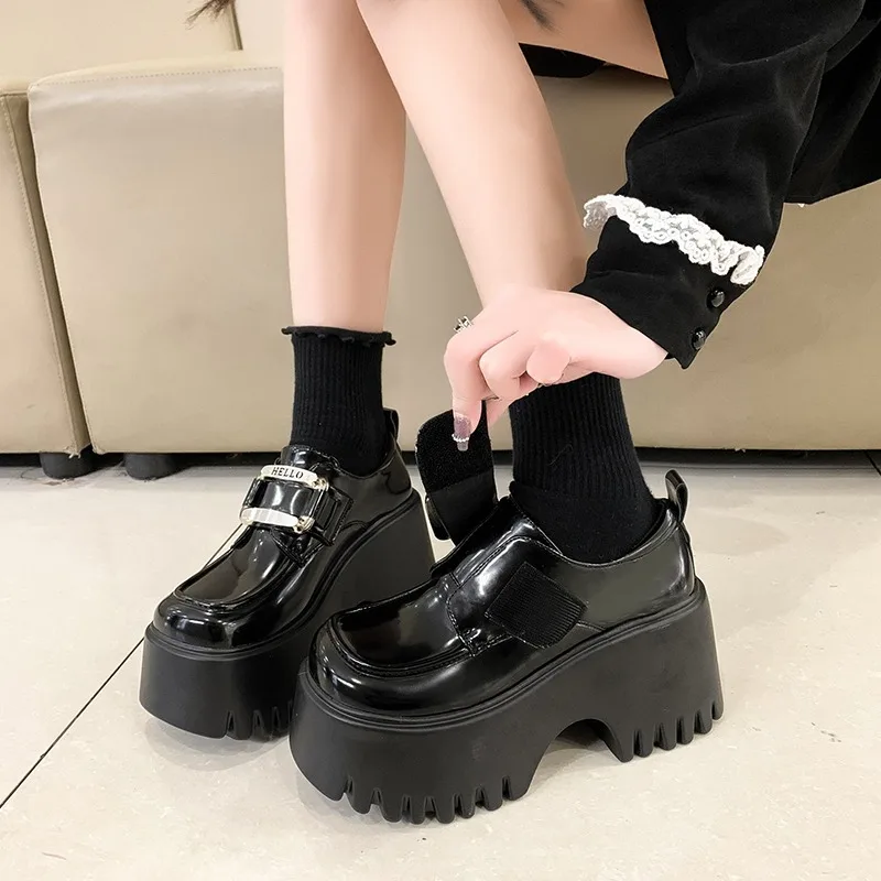 女性用防水レザープラットフォームシューズ,ハイウェッジ,カジ - Women'S Shoes Water Resistant のレビューと価格