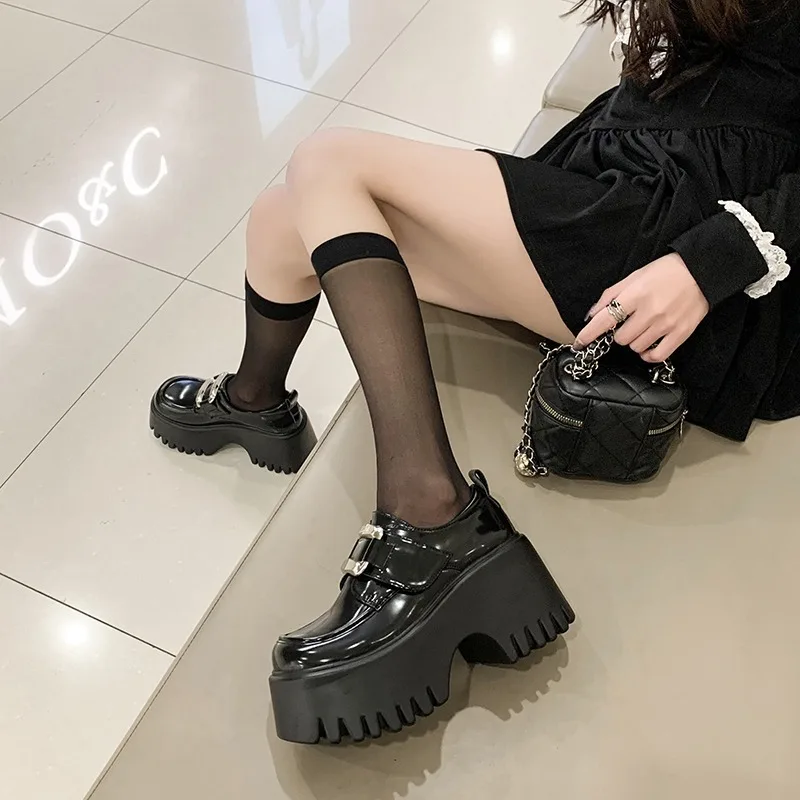 女性用防水レザープラットフォームシューズ,ハイウェッジ,カジ - Women'S Shoes Water Resistant のレビューと価格