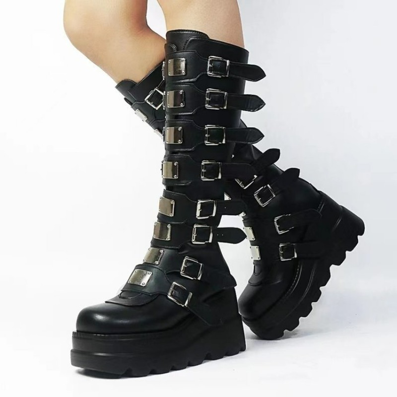 レディース ブーツ プラットフォーム ロングブーツ セクシー - Women Shoes Size Chart のレビューと価格