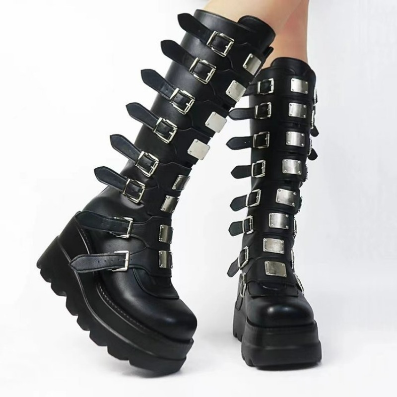 レディース ブーツ プラットフォーム ロングブーツ セクシー - Women Shoes Size Chart のレビューと価格