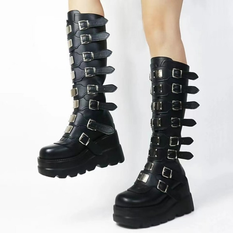 レディース ブーツ プラットフォーム ロングブーツ セクシー - Women Shoes Size Chart のレビューと価格
