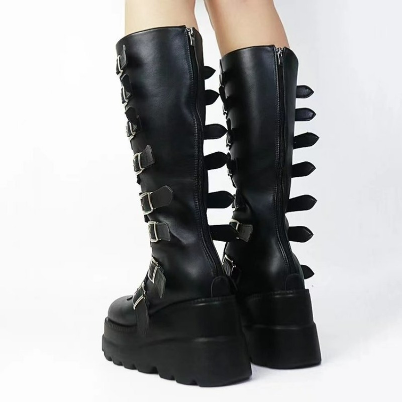 レディース ブーツ プラットフォーム ロングブーツ セクシー - Women Shoes Size Chart のレビューと価格