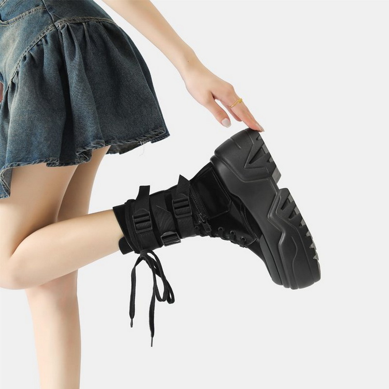 ホットファッション女性チャンキープラットフォームオートバイブ - Women Shoes Size Chart のレビューと価格