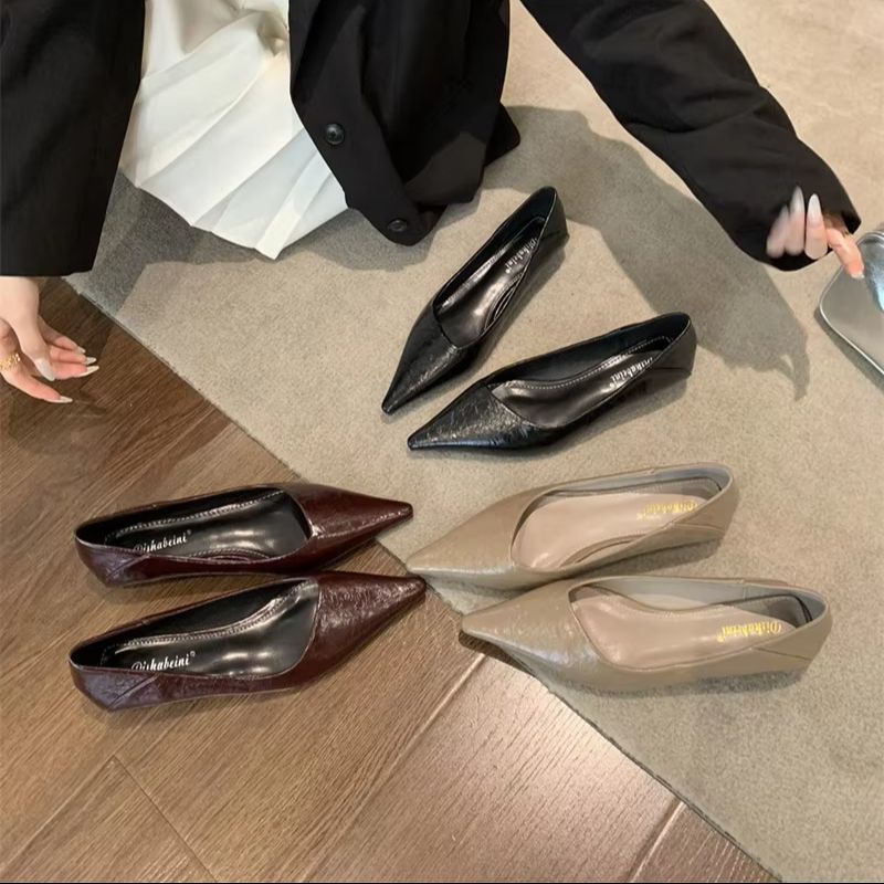 女性の夏のポインテッドトゥベーシックシューズサンダルファッシ - Women'S Shoes For Work のレビューと価格