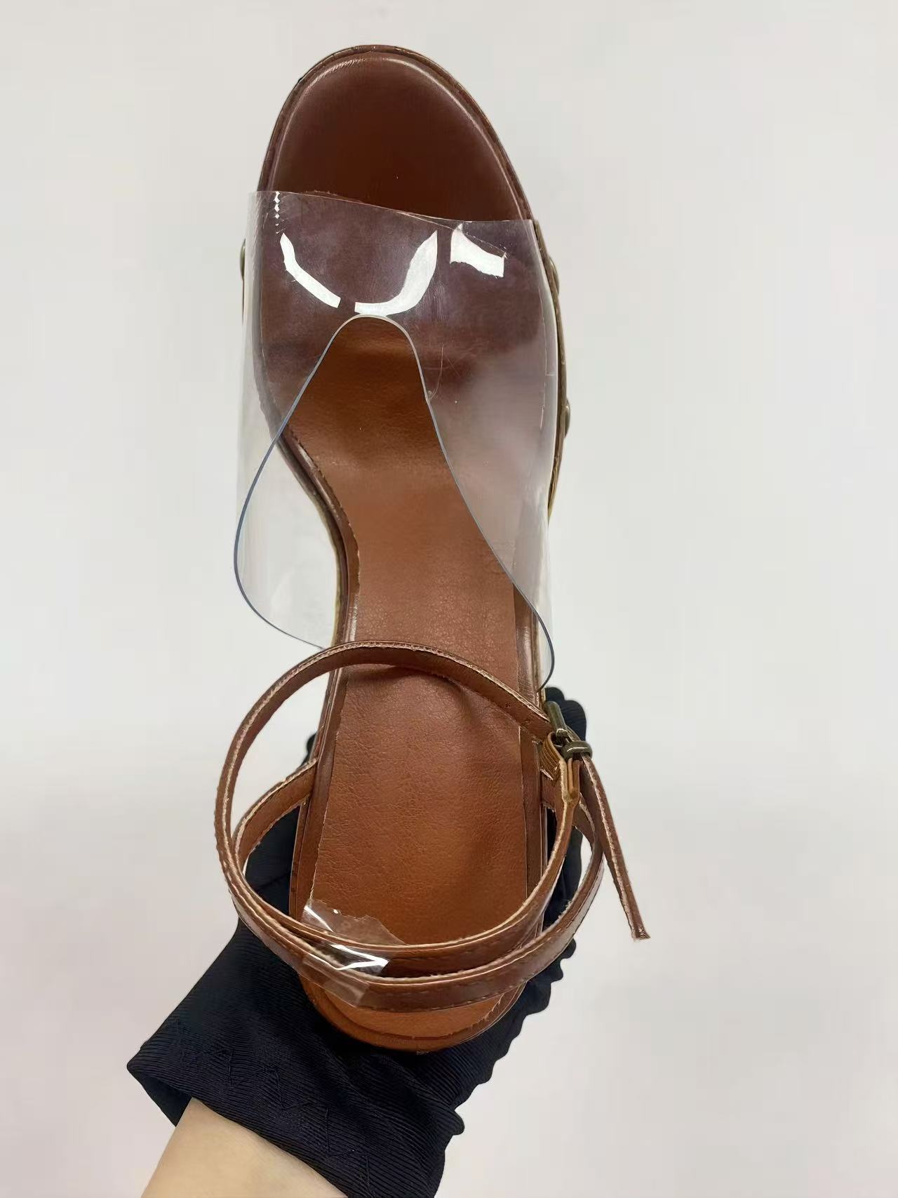 ハイヒール 14 センチメートル厚底サンダル婦人服厚底木目調 - Women'S Shoes Water Resistant のレビューと価格