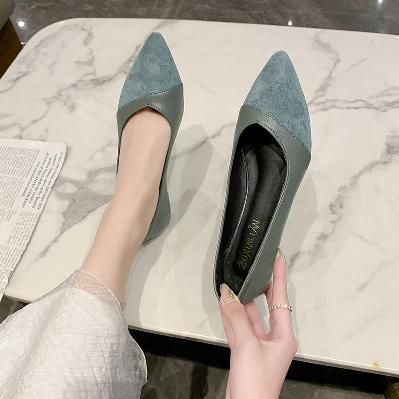 レディース向けフラットブラックレザーシューズ 秋向け万能ロー - Women'S Shoes For Work のレビューと価格