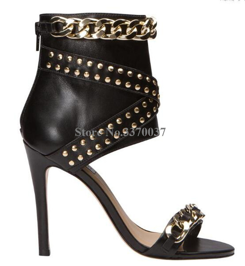 西洋ファッション レディース オープン トゥ ゴールド チェ - Gold Chain Sandal のレビューと価格