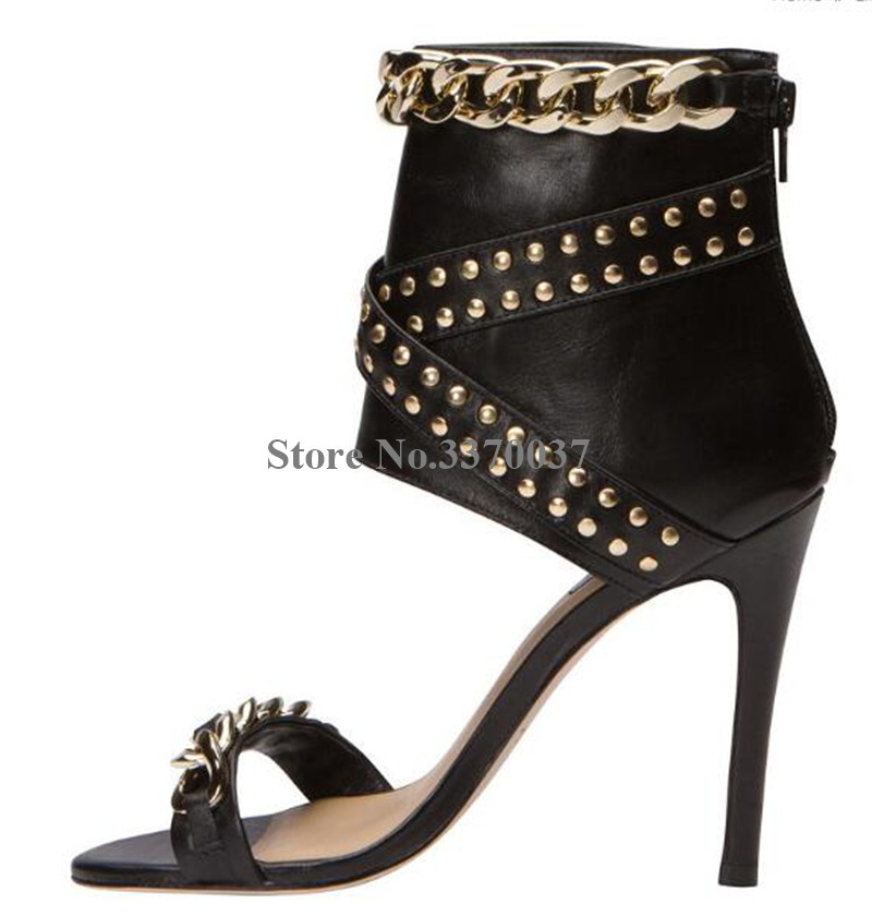 西洋ファッション レディース オープン トゥ ゴールド チェ - Gold Chain Sandal のレビューと価格