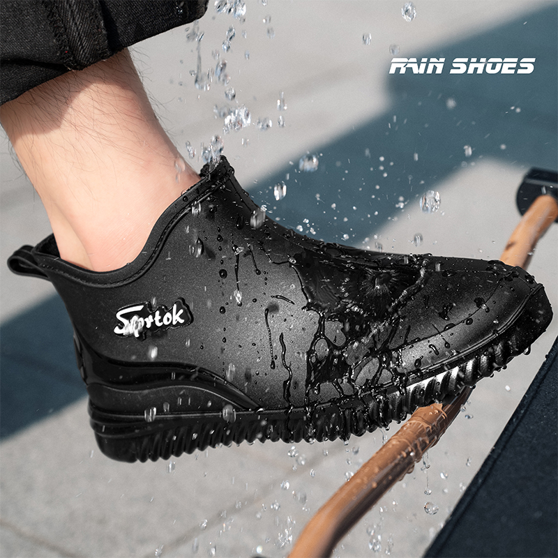 男性と女性のためのアンクルレインブーツ,滑り止め,耐久性のあ - Women'S Shoes Water Resistant のレビューと価格