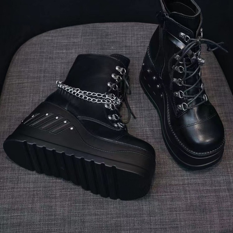 10 センチメートル新ゴシックスタイルプラットフォームヴァン - Women Shoes Ksa のレビューと価格